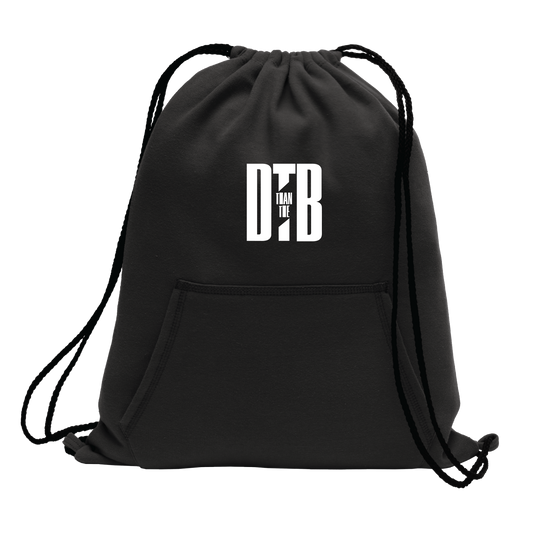 DTTB Logo Fleece Sweatshirt Cinch Bag - Black