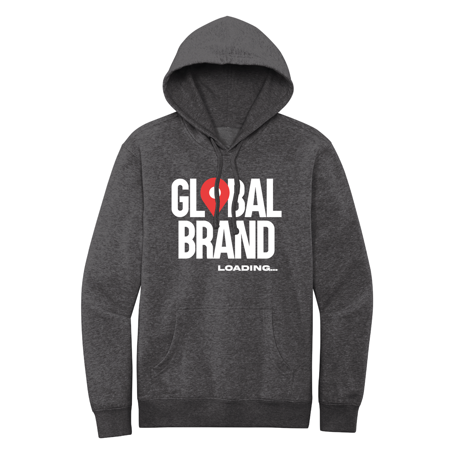 Global Brand Loading... Hoodie - Heather Charcoal