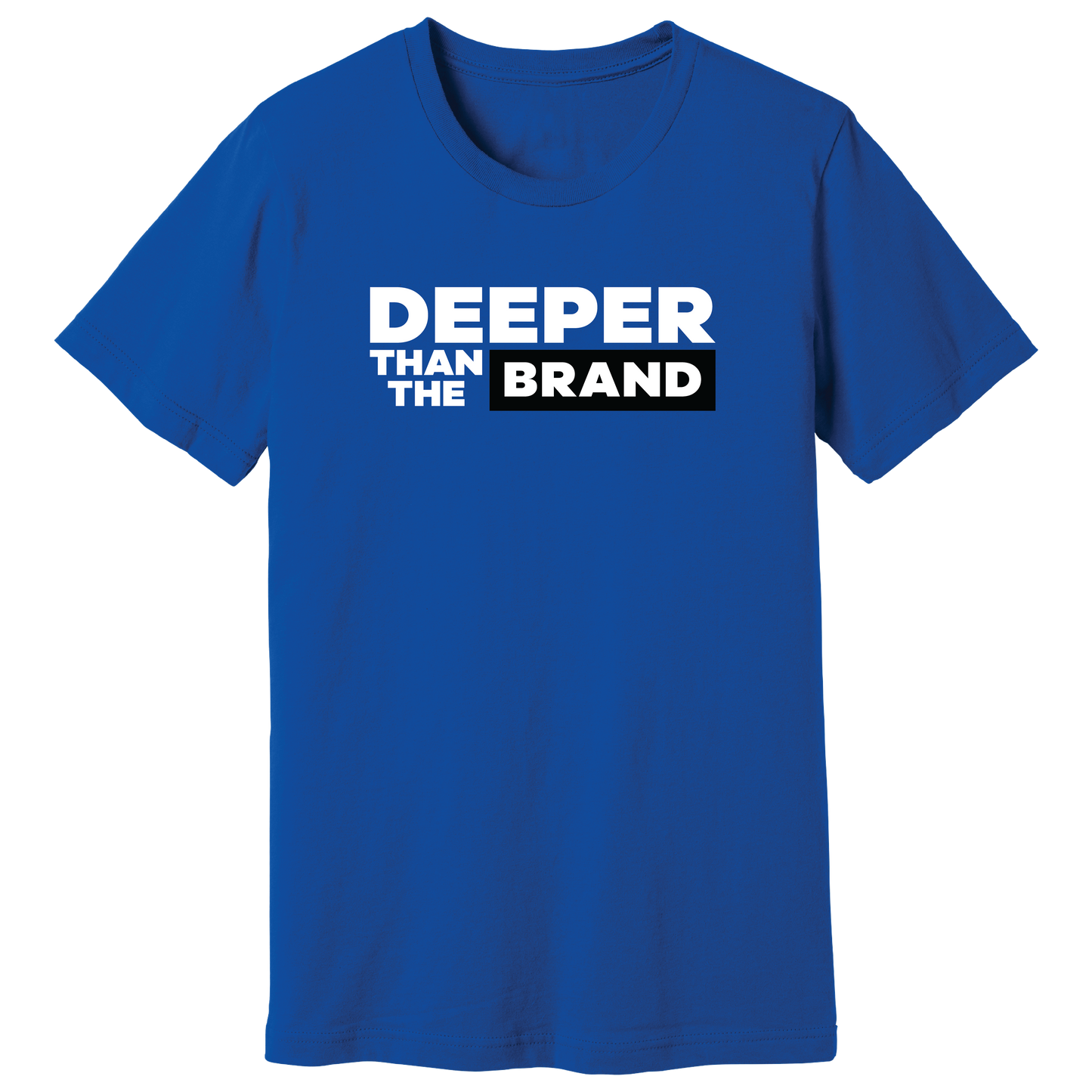 Deeper Than The Brand Unisex T-shirt Blue